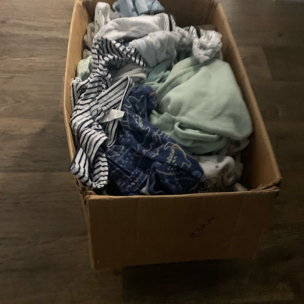Box Full of 3-6 Month Baby Boy Clothes